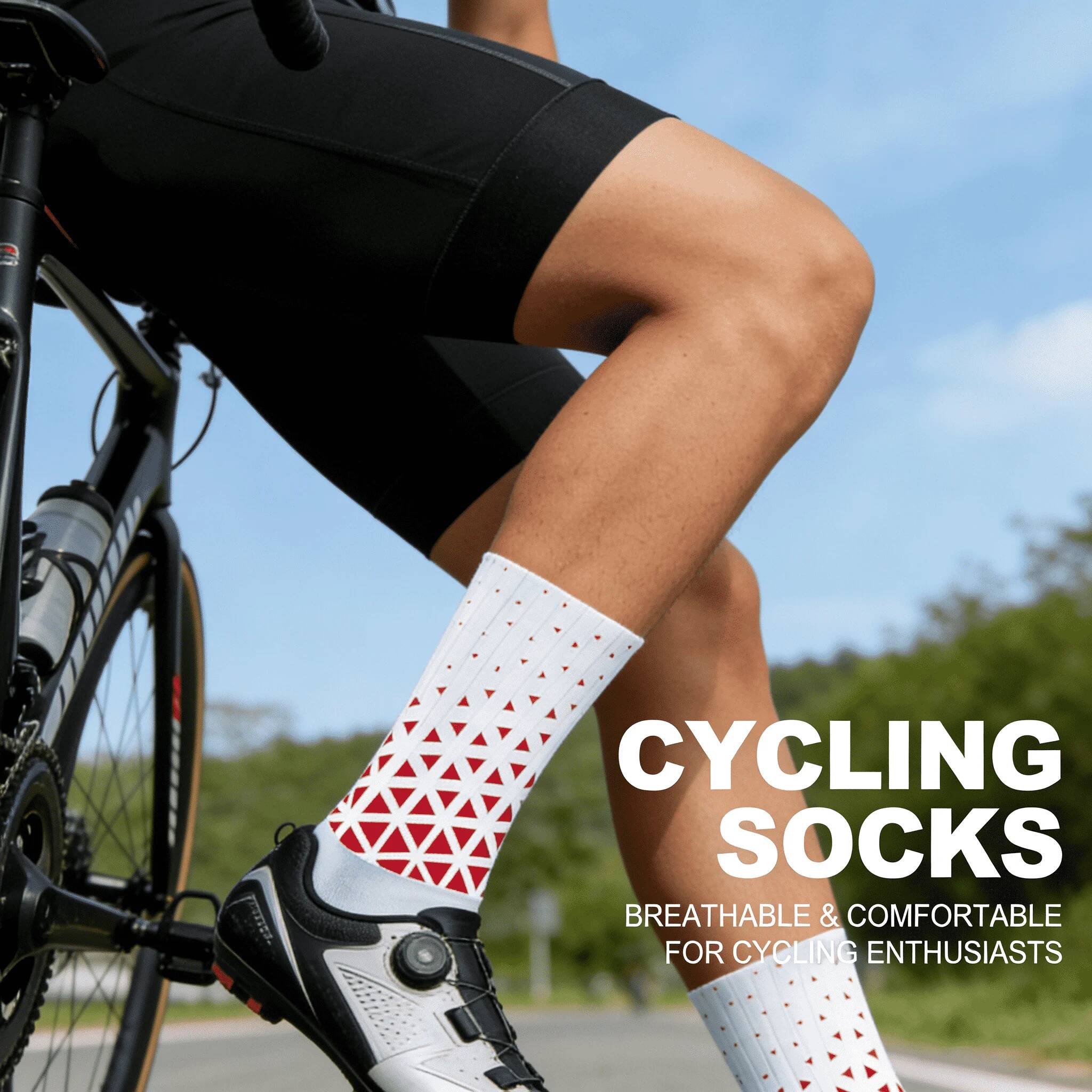Cycling Gear Man - Calze da Ciclismo Professionali Antiscivolo 2026,
