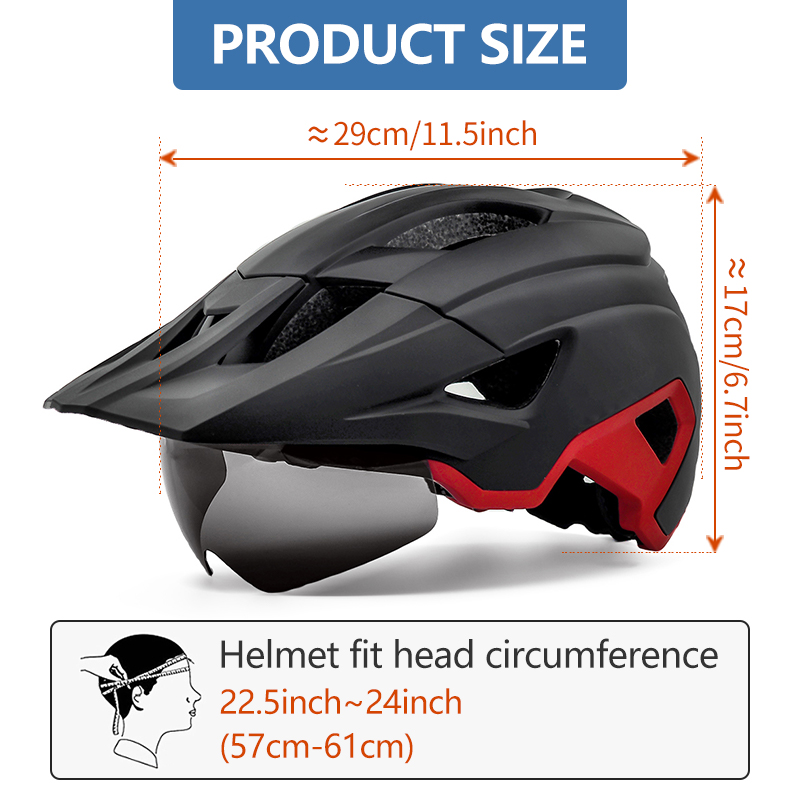 Cycling Gear Pas - Eastinear-casco da ciclismo leggero per uomo