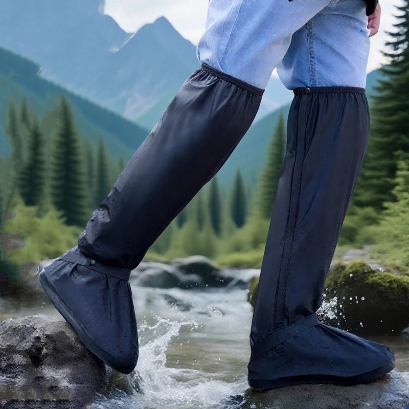 Cycling Shoe Insoles - Copriscarpe antipioggia impermeabili con tubo alto