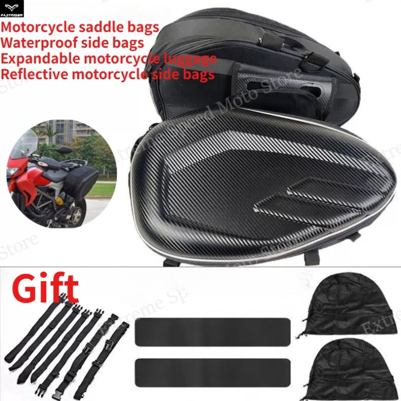 Carbon Fiber Saddle - Borse Laterali per Moto in Fibra