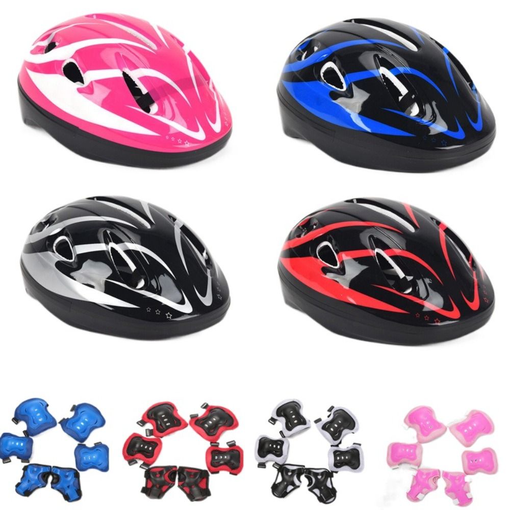 Cycling Protective Gear For Kids - Casco per bambini ginocchiere gomitiere protezione