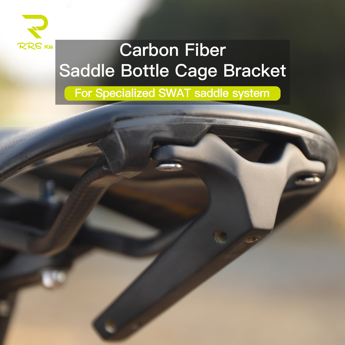 Carbon Fiber Saddle - RRSKIT Supporto per portaborraccia da bici