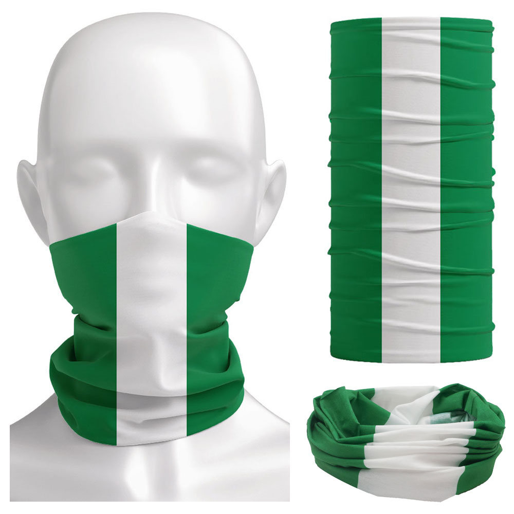 Cycling Gear Man - Bandanna con bandiera della Nigeria Ghetta