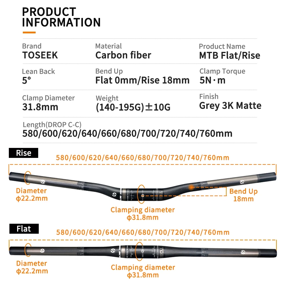 Set Manubrio TOSEEK in Fibra d - Carbon Fiber Saddle recensione e prezzo